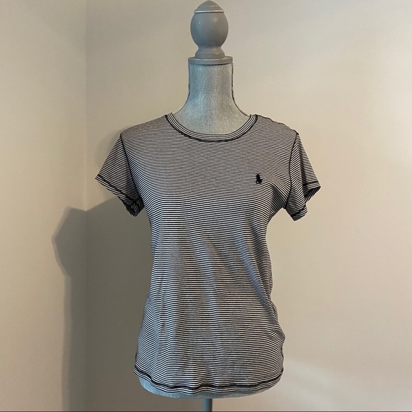 Ralph Lauren Tops - Ralph Lauren crew neck t-shirt blue & white stripe